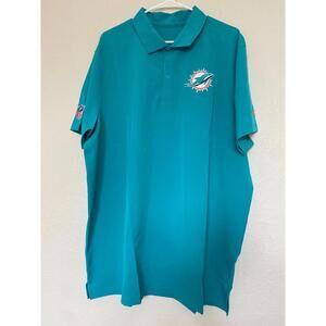 NIke NFL Miami Dolphins Dri Fit On Field Embroydered polo shirt XL standard fit